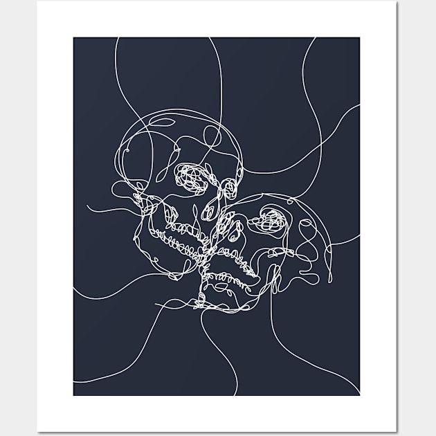 skull lovers 2 Wall Art by ElWish